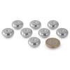 Precisiongeek - Pads for Speakers, Vibration Damper, Silver Aluminium, Round,