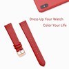 WOCCI 14mm Lug Width, Elegant Watch Band, Genuine Leather Replacement