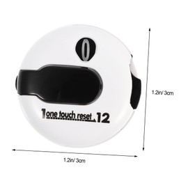 Kisangel Mini Score Counter Hat Clip Golf Marker White Portable Sports Scoring Device Easy to Use Clip on Hat Glove Belt Clothes Bag