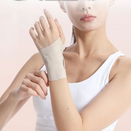 Slim Ultra-Light Fitness Exercise Wrist Support Brace Wristband Black/ONE 2ea