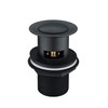 Nes Home Black Matt Click Clack Pop up Slotted Basin