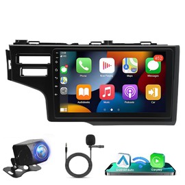 Ftoghe【2+32G】 Android 13 Car Radio for Honda Fit 2014-2018 with 9inch Touchscreen Stereo with Apple CarPlay Android Auto Bluetooth GPS Navigation WiFi FM+Backup Camera&MIC