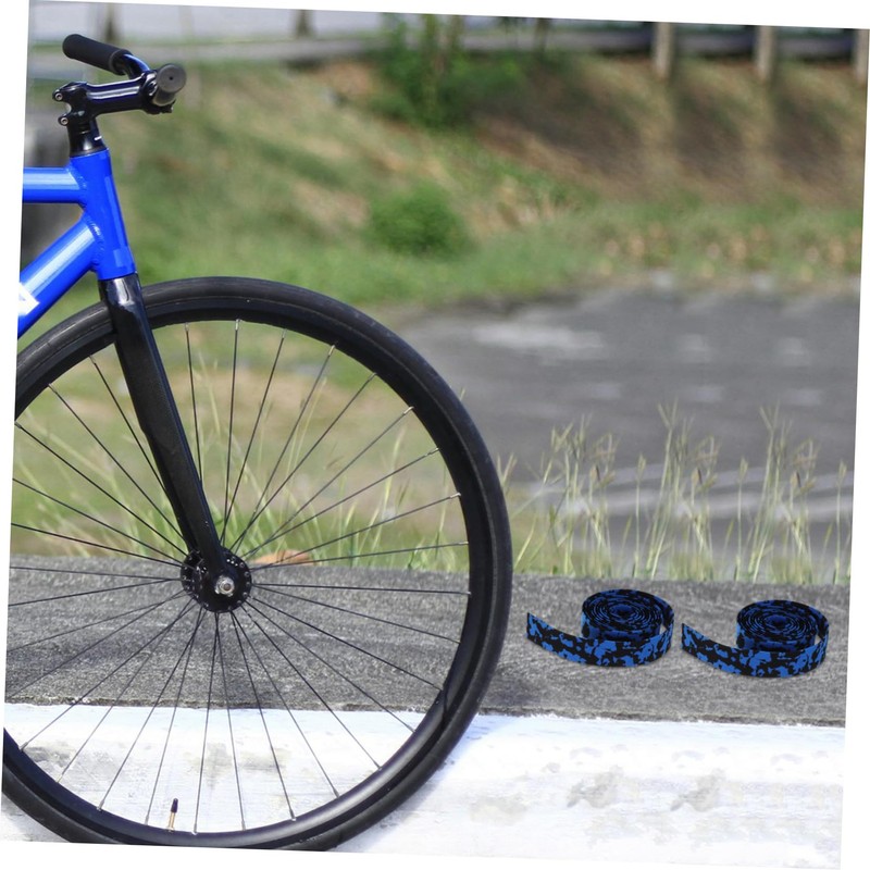 Totority 8pcs Camouflage Bicycle Handlebar Tape Friction Resistant Non Slip