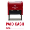 Vivid Stamp Paid Cash With Date Line Self Inking Rubber