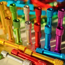 INTGAMX [12PCS] 30mm M3 Knurled Aluminum Standoff, Wide Head Column Spacer Pillar for DIY Parts RC/FPV/Drone Multicopter, Green