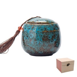 Small Urns for Human Ashes, Mini Urn for Ashes for Adults Urns for Pets Dogs Cat Ashes Keepsake Funeral Urn Ash Holder (Blue)