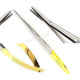 Premium German Castroviejo Micro Needle Holder 6 inches Straight with Tungsten Carbide Inserts with Lock