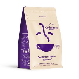 Coffee Bean Direct Godfather’s Italian Espresso®, Whole Bean Coffee, Dark Roast, 1 Pound Bag (Pack of 1)