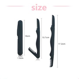 1 PCS Folding Eyebrow Trimmer, Eyebrow Repair Beauty Tool Set with Comb, Professional Eyebrow Repair Scissors, Stainless Steel Precision Eyebrow Repair Scissors, Double Ended Usable, Includes Eyebrow