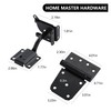 HOME MASTER HARDWARE Self-Closing Gate Kit Black - 3.5 in