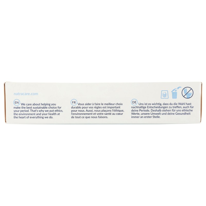 Natracare 2000 Organic All Cotton Non-Applicator Tampons 20 Count