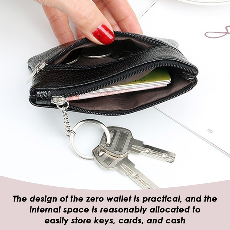2-Piece Mini Purse, PU He Purse, Stylish and Simple Wallet,
