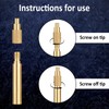 8 Pcs Soldering Iron Tips, Heat Set Insert Tool Threaded