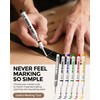 Nicpro 12 PCS Long Nib Marker Pens, 20mm Deep Hole