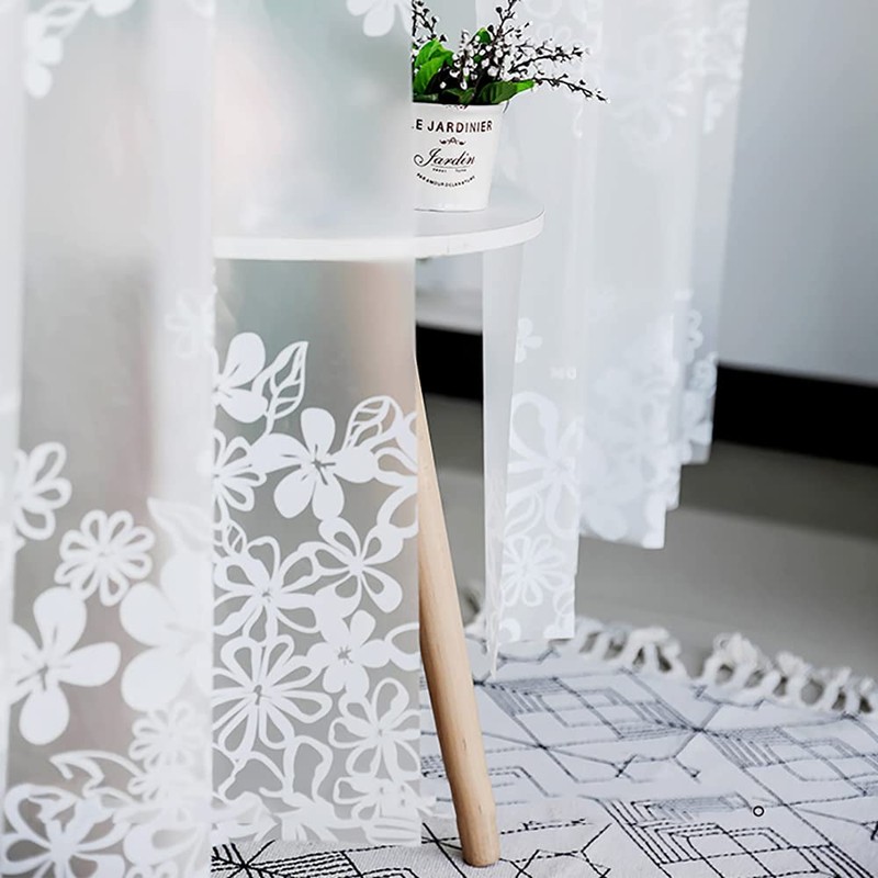 Vllcsla Shower Curtains Flower Patterned Anti-Mould and Waterproof - 240/300
