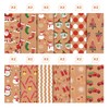 GLKTOPO Double - Sided Christmas Scrapbook Paper Set, 12"x12" Printed