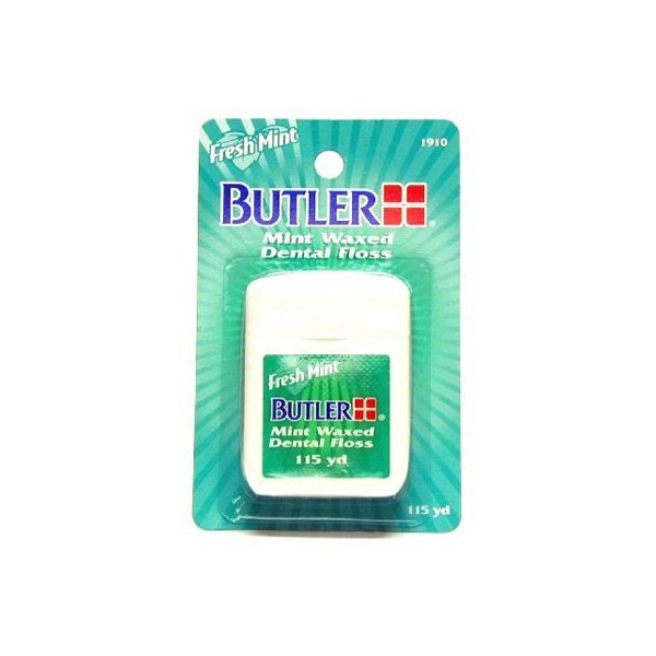Butler Mint Waxed Dental Floss 115 Yard