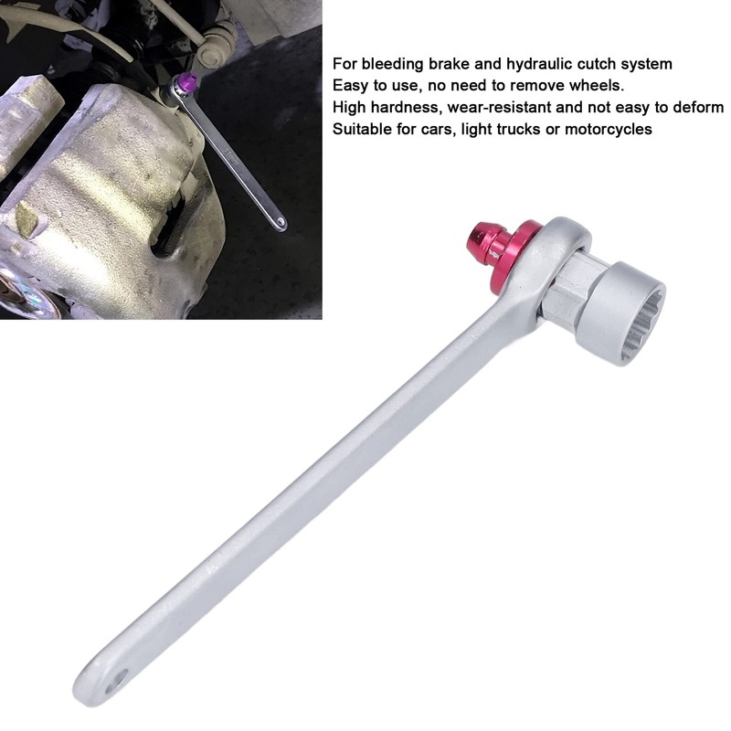 Brake System Bleed Tool, Brake Bleed Key High Hardness 12