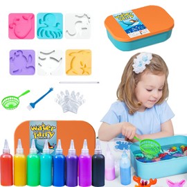 Aqua Gelz Creative Set, Magic Water Elf, Aqua Gelz Starter Set, Water Gel Toy, Aqua Fairy, 3D DIY Colourful Sea Animals Toy, Aqua Fairy Toy Set for Boys and Girls