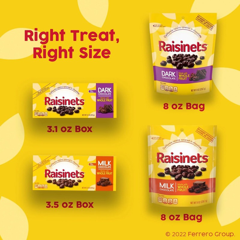 Nestle Raisinets 3.1 Ounce Theater Box