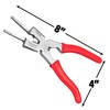 8” Mig Welding Plier, Nozzle Cleaner, Rounded Hammer Face, Tempered