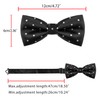 Allegra K Men's Pre-Tied Adjustable Polka Dots Neck Ties Tuxedo