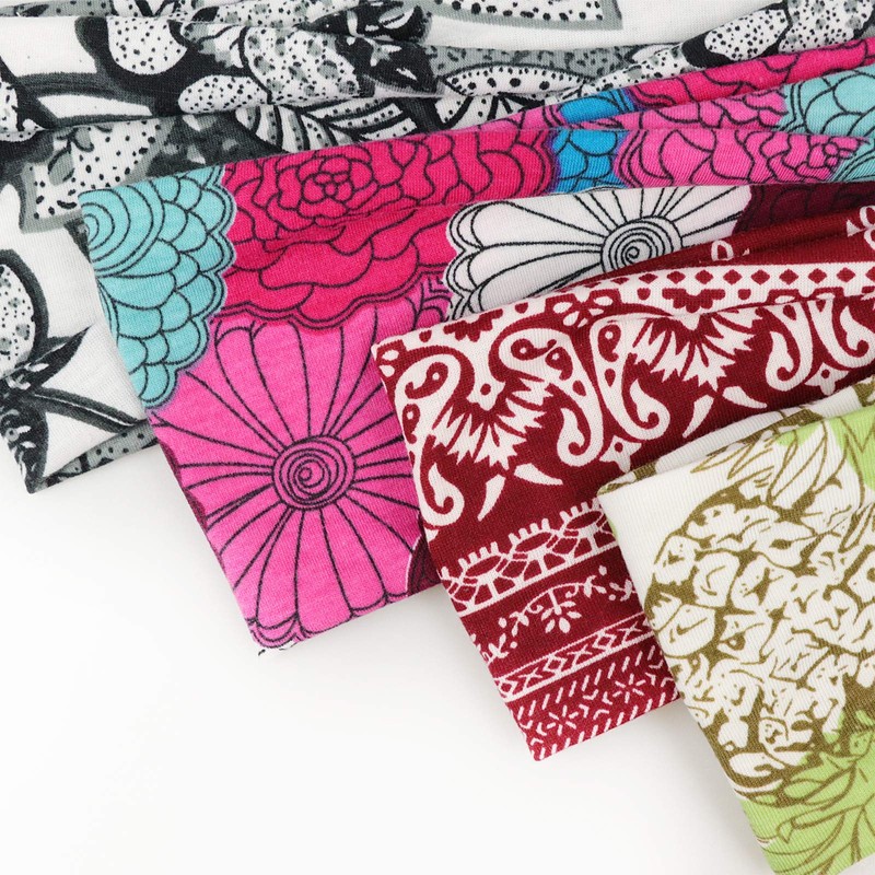 DRESHOW 6 Pack Yoga Sports Headbands for Women Elastic Non-Slip