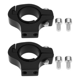 EMSea 2pcs Motorcycle Headlight Holder Bicycle Bottle K?fig Adapter Suitable for 20-25 mm Diameter Tube Black