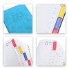 2022 A5 Diary Book with Tabs Soft Leather Blue Cover