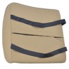 BDK Universal Fit Cushioned Back Car Support Lumbar - (Beige)