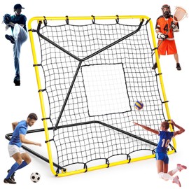 JellyArch Volleyball Rebounder Net 4 x 4.33 ft Adjustable Baseball Rebounder Net Softball Training Equipment Volleyball Practice Net for Volleyball Softball Soccer Pitching and Fielding Training