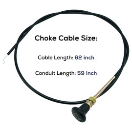 VERCCA 054-8017-00 Choke Cable Fit for Bad Boy Mower CZT Elite, Mower Choke Control Cable 290-610 Compatible with Badboy MZ, MZ Magnum, Maverick, Outlaw, Outlaw XP, ZT and ZT Elite Zero-Turn mowers