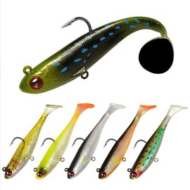 SUPERTHEO Fishing Lures for Bass Fishing Jig Head Soft Swimbait Saltwater Freshwater Trout Crappie Fishing Baits