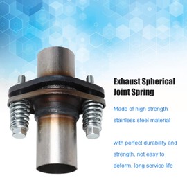 Exhaust Flange Repair Kit, High Temperature Resistant Exhaust Spherical Joint Stainless Steel Muffler Exhaust Repair Kit, Welding Exhaust Repair Tool for Most Cars