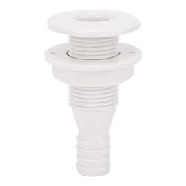 Tissting Board Passage Screw Connection with Nut, 1 Inch 93 mm ABS Plastic Vent Connection Universal Board Breakthrough Drain Connection for Boats, Yachts, Marine