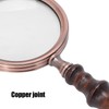 Brrnoo Lupa de Mano 10X Lupa de Cobre Antiguo con