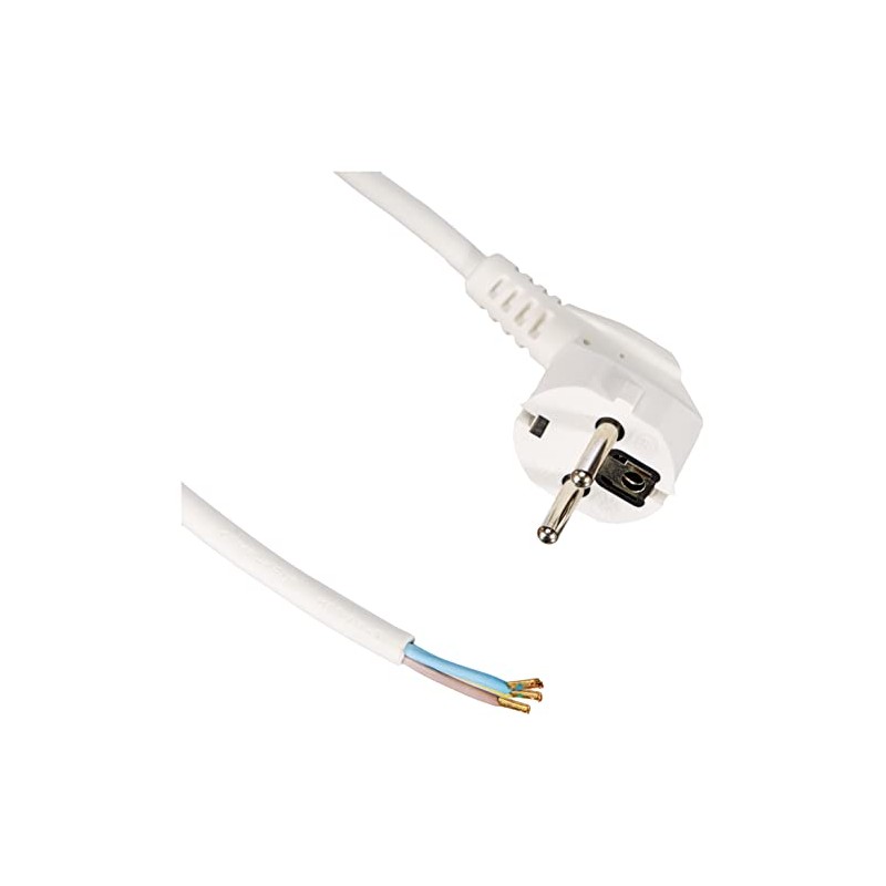 as - Schwabe 70800 Strom connection cable white 10m
