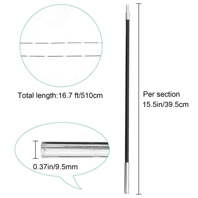 Gorich Beach Tent Poles 2 Pack, Aluminum Tent Rod Lightweight