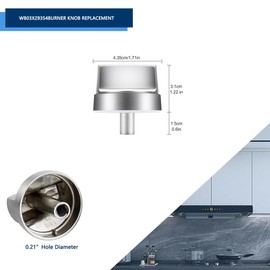 5PCS WB03X29354 for GE Stove Knobs Replacements, for ge Gas Stove Knobs Replacements, for ge Profile Stove Knobs, Replaces PD00042150 4585908 AP6327766 PS12296156 EAP12296156 Fits Models PGP7030SL1SS