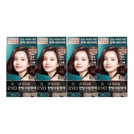 Ryo Uachae Nutrition Gray Gray Dye Coffee Brown 6C 4pcs / 려 우아채 영양새치염색 커피브라운 6C 4개