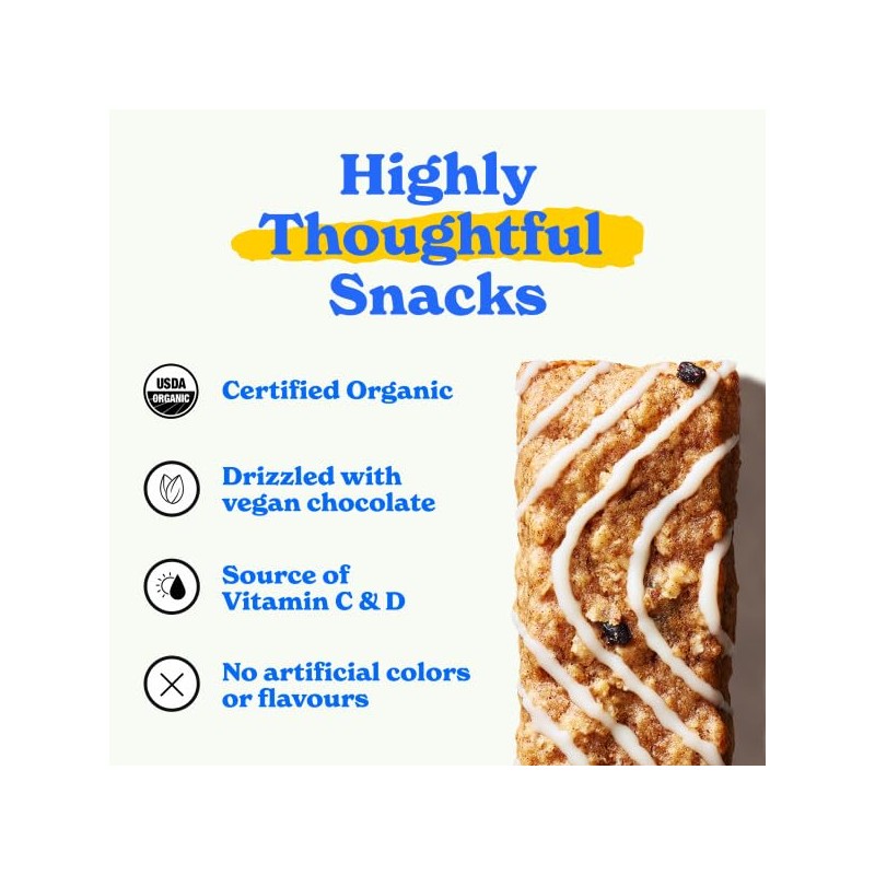 MadeGood Morning Blueberry Bars, 5ct/4.25oz, Organic Snacks