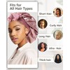 Satin and Silk Sleeping Bonnet for Women, Ideal for Curly