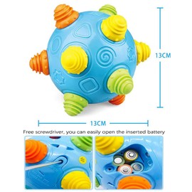 Baby Ball Baby Music Dancing Ball Shake Toys Bouncing Jumping Sensory Developmental Balls Early Educational Game for Kids Toddlers