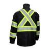 (Set of 2) Troy Safety RW-CLA3-TBK66 Class 3 Rain Suit,