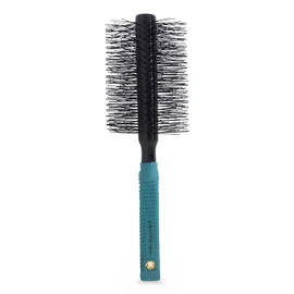 Spornette Double Stranded XL Round Brush, Nylon Bristles - Round Brush for Straightening, Anti-Frizz, Detangling, Volumizing - Styling for Wavy & Curly, Medium & Long Hair Lengths (2.75 Inches)