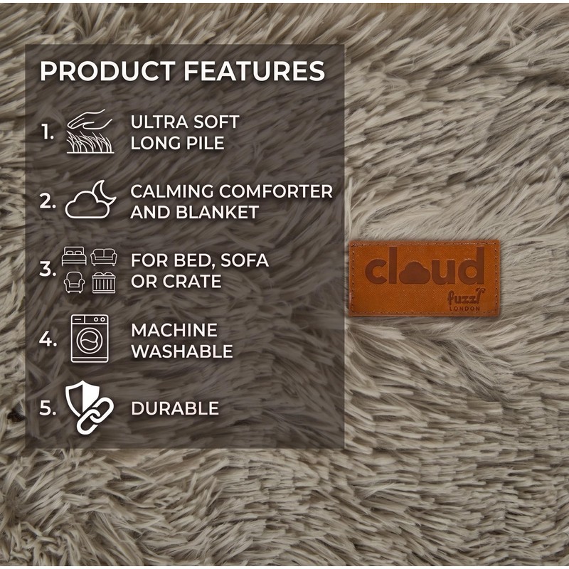 Fuzzl Cloud Comforter Blanket Premium Plush Pet Blanket for Dogs