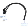 AITRIP PWM Fan Splitter Cable 1 to 2 Converter, Black