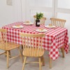 XWZO Checkered Tablecloth Rectangle - Waterproof, Oil-Proof and Spill-Proof Wipeable