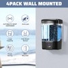 4 Pack Automatic Soap Dispenser Wall Mount,Touchless Liquid Soap Dispenser,Battery