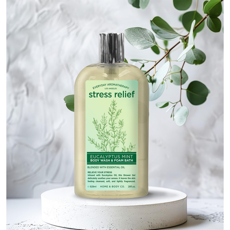 Everyday Aromatherapy Body Wash Duo | Eucalyptus Mint and Lavender
